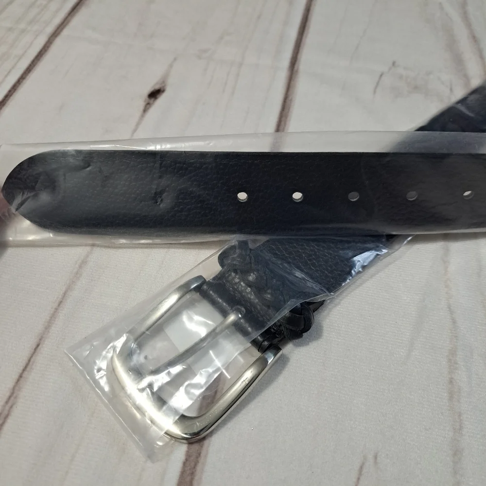 Persaman Hailey Belt Leather Square Buckle Size Medium 90cm